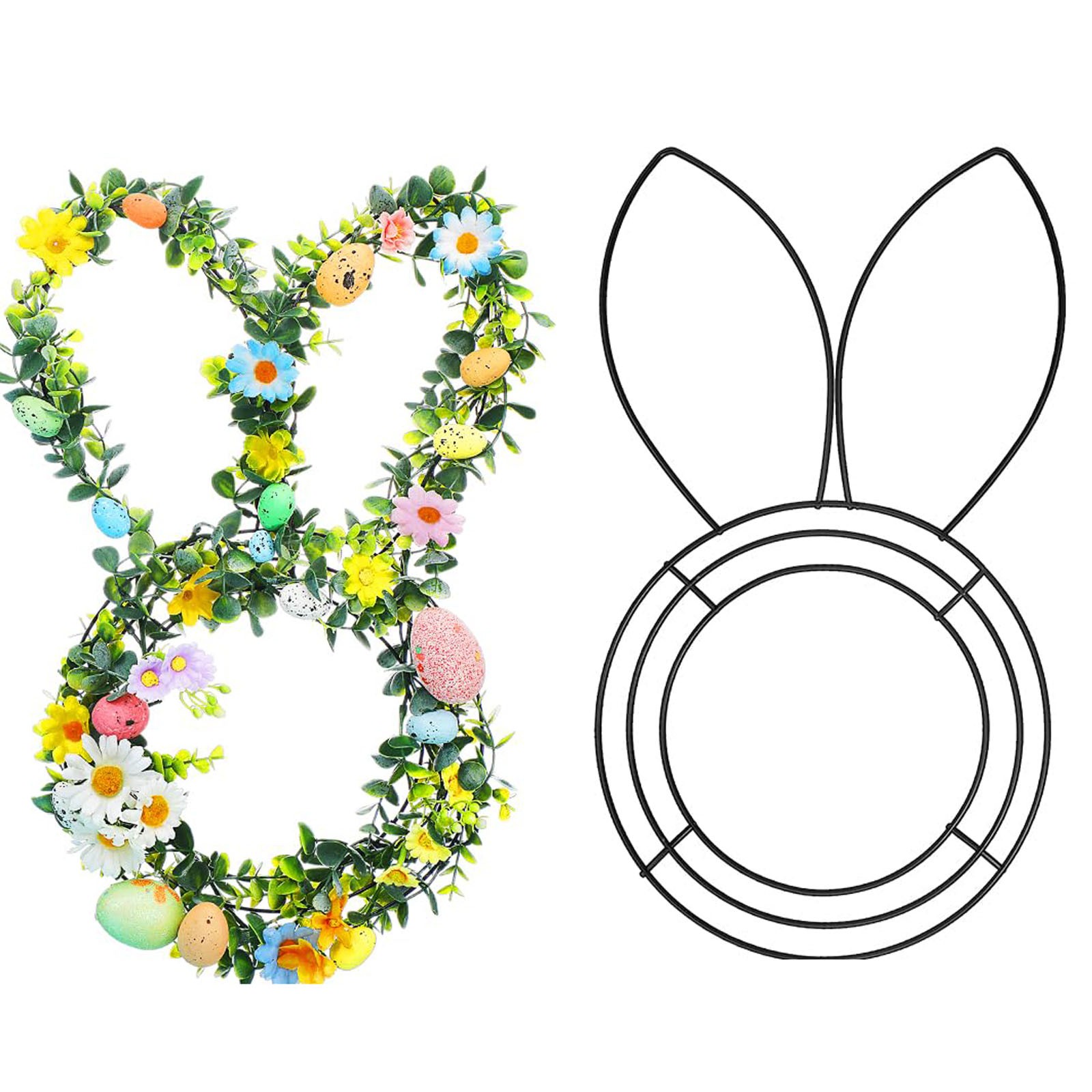 Wreath Form Wire - Easter Bunny Shaped Wire Wreath Frame