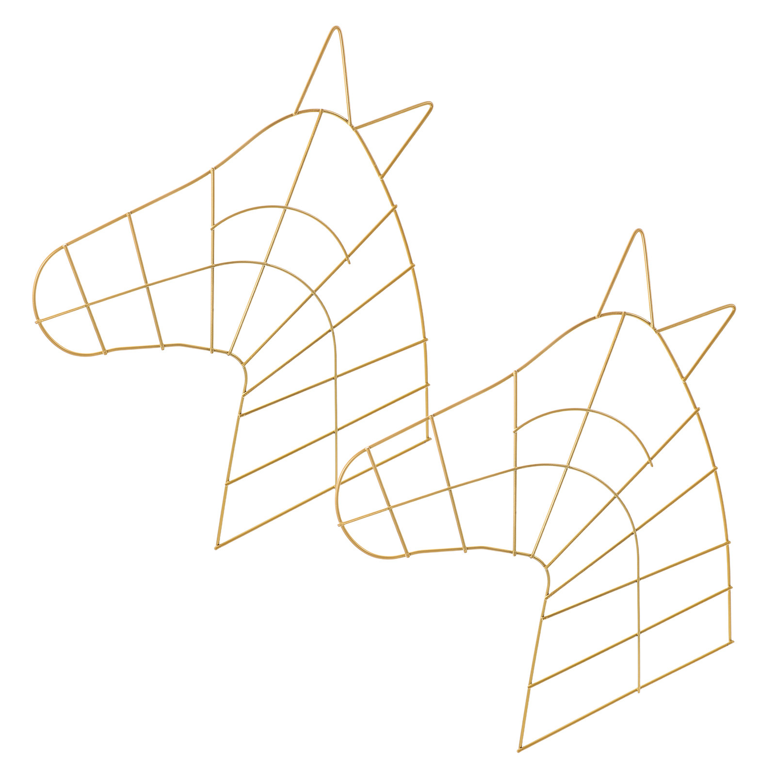 Wreath Form Wire - 2Pcs Metal Wreath Frame Small Horse