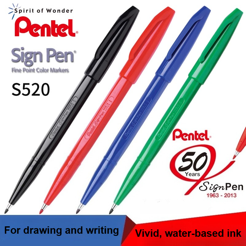 Pentel Pen Sign Pen - 1/3/12PC Pentel S520 Sign Pen Fine