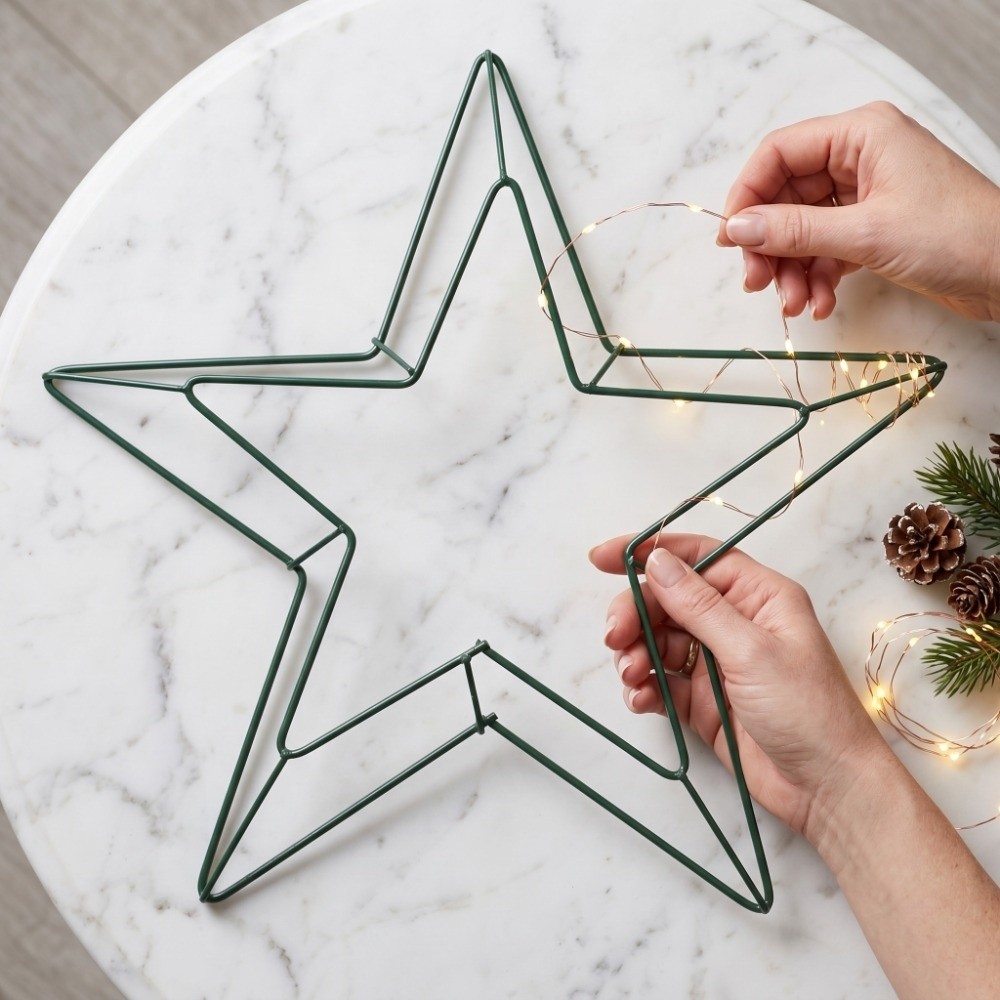 Personalizable Metal Wire Star - Wreath Form Wire review and price