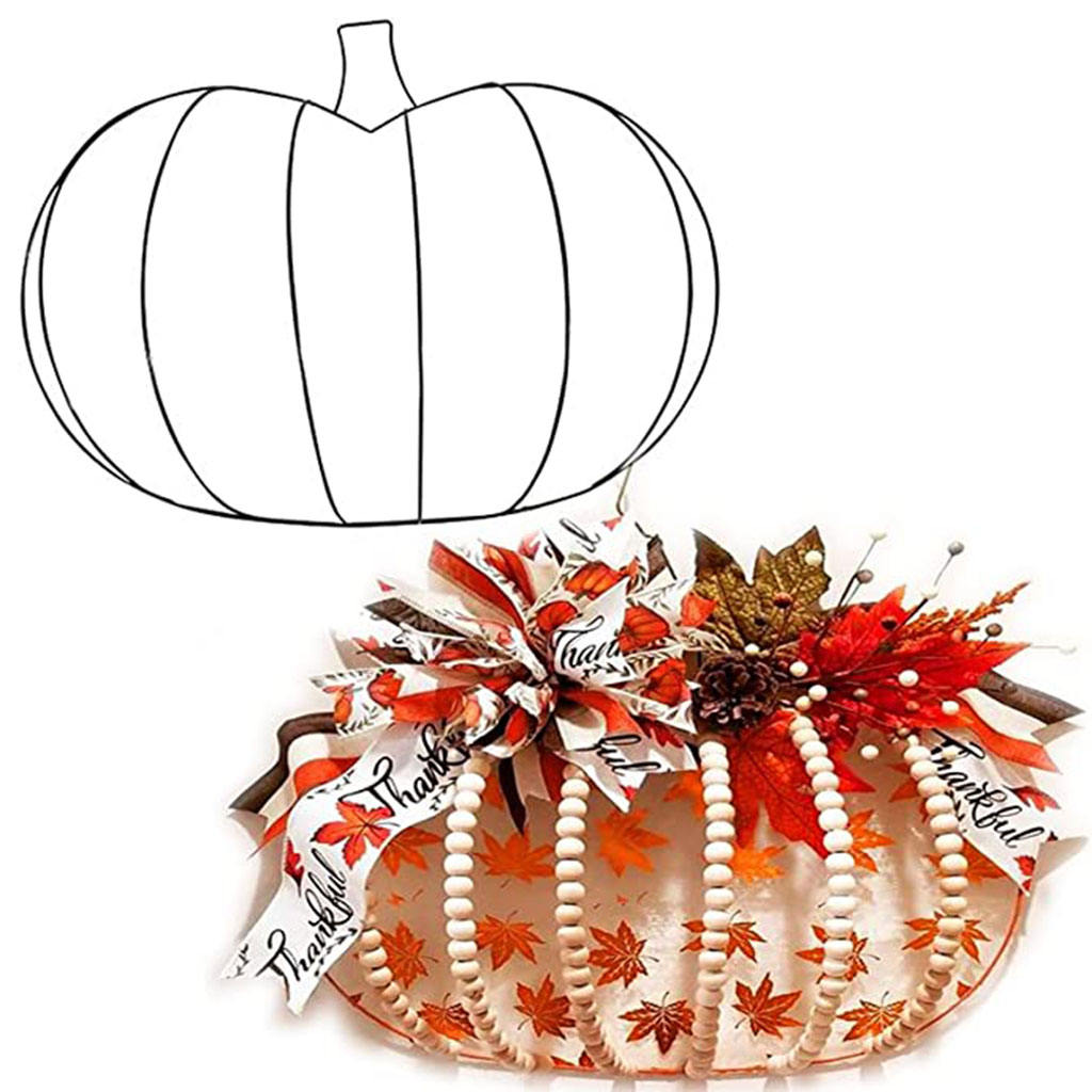 Wire Wreath Frame Metal Pumpki - Wreath Form Wire review and price