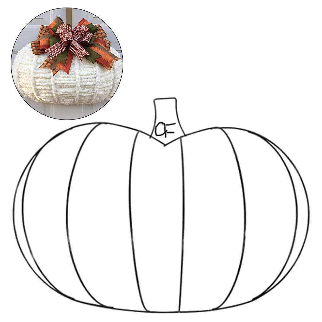 Wire Wreath Frame Metal Pumpki - Wreath Form Wire review and price