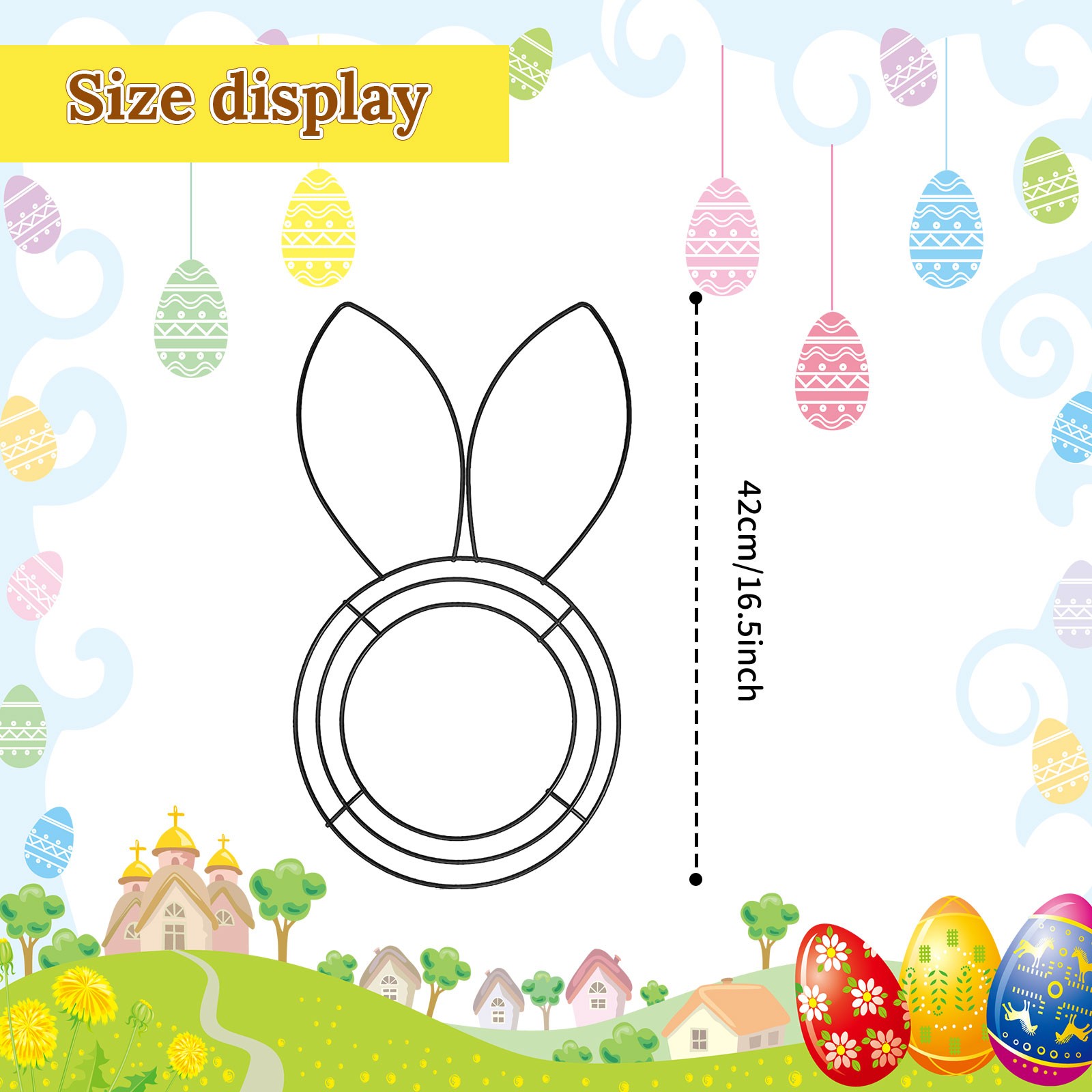 Easter Bunny Shaped Wire Wreat - Wreath Form Wire review and price