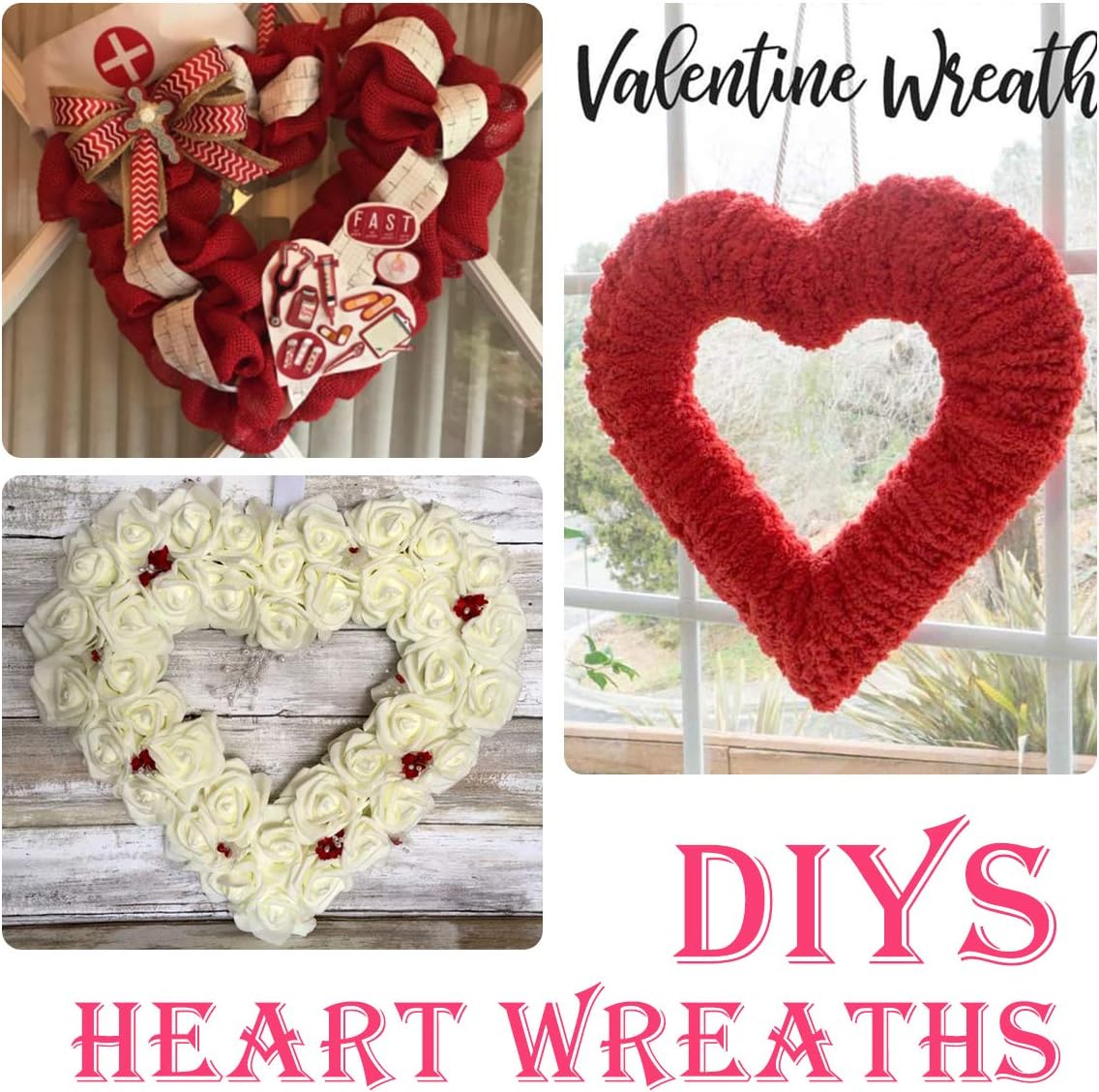 3 Pack Premium Metal Heart  Fo - Wreath Form Wire review and price