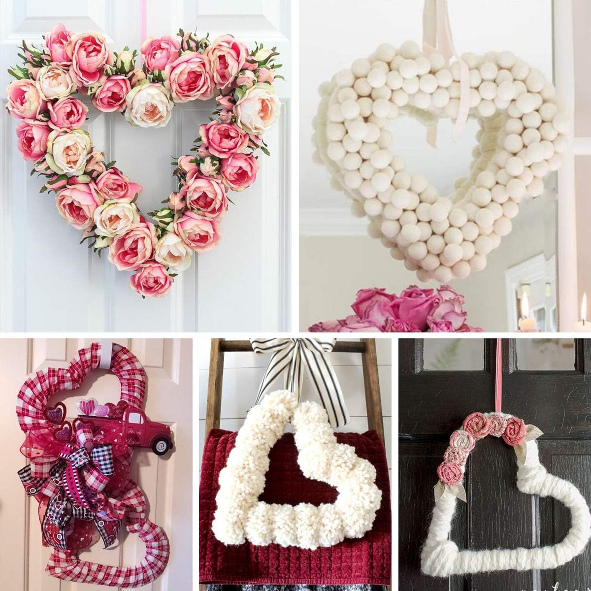 3 Pack Premium Metal Heart  Fo - Wreath Form Wire review and price