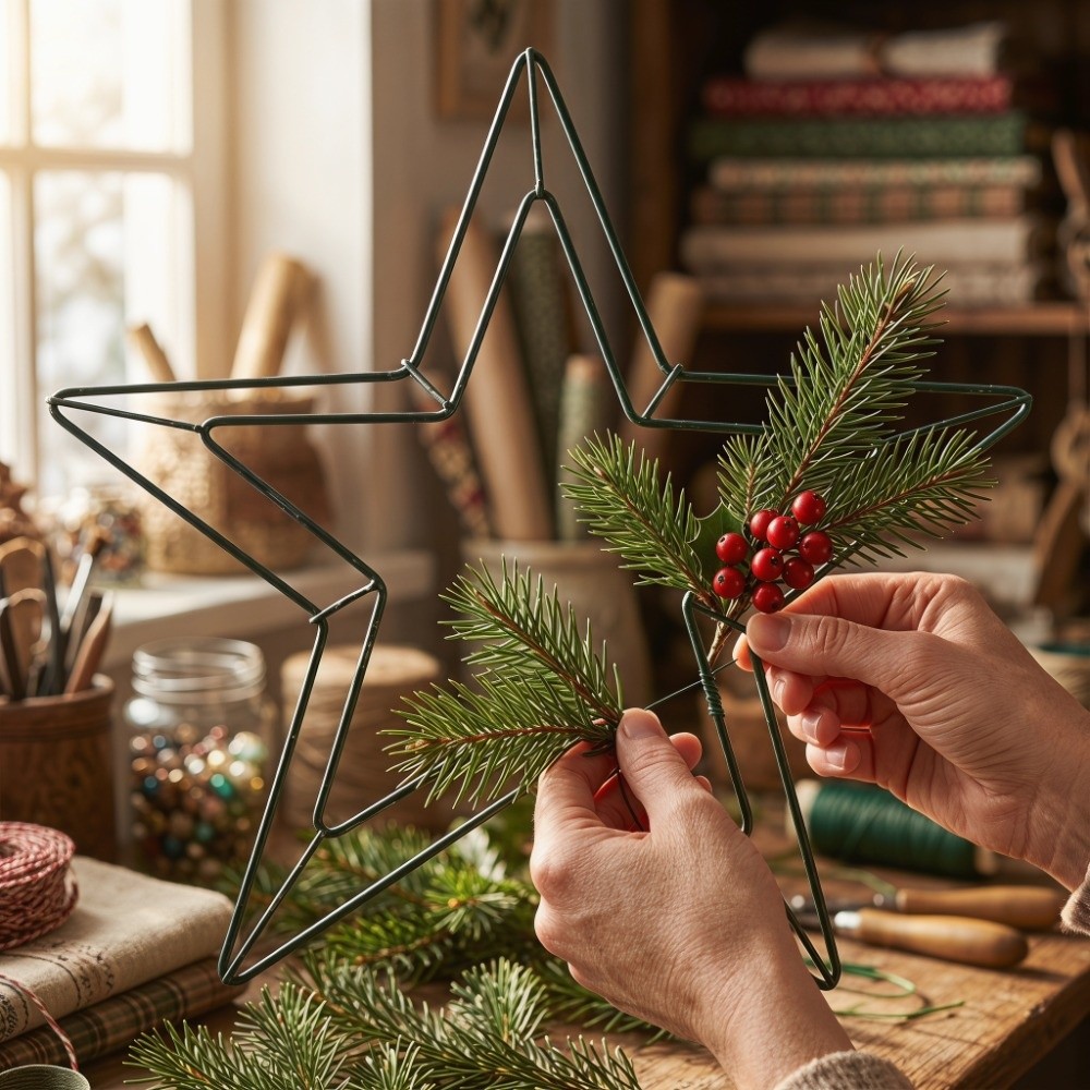 Festive Hanging Metal Wire Sta - Wreath Form Wire review and price