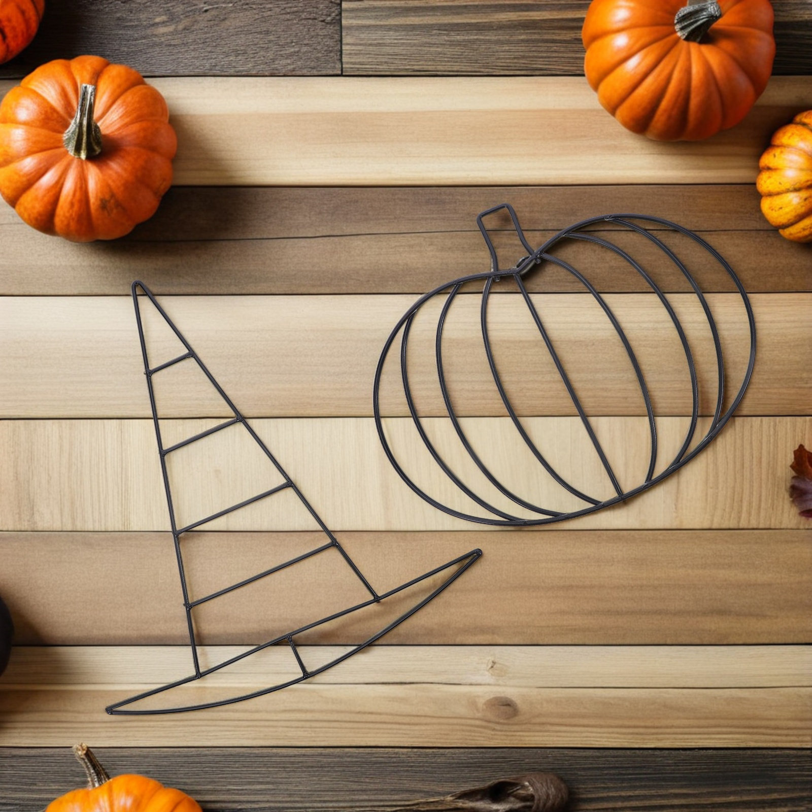 2Pcs Pumpkin Shaped Wreath For - Wreath Form Wire review and price