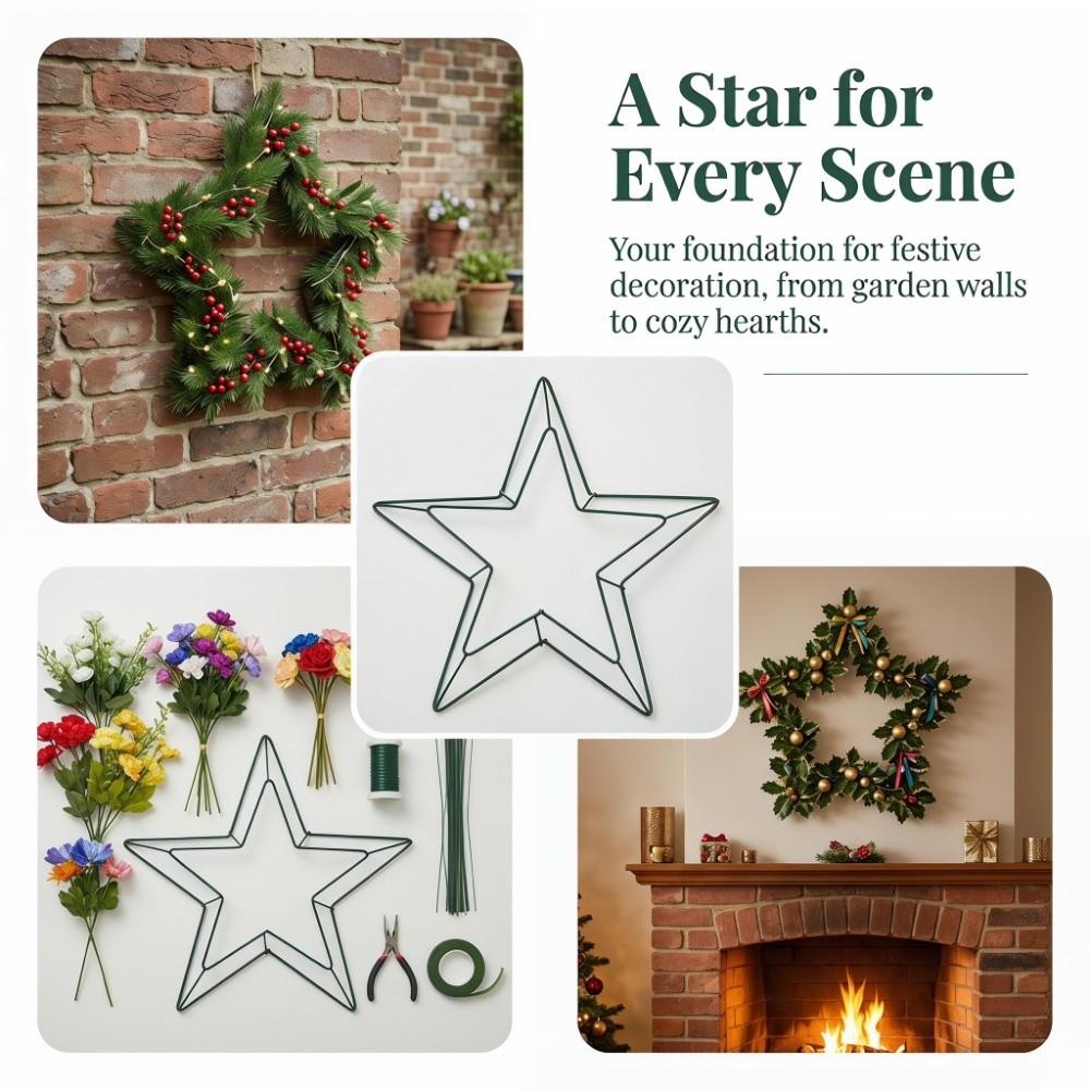 Festive Hanging Metal Wire Sta - Wreath Form Wire review and price